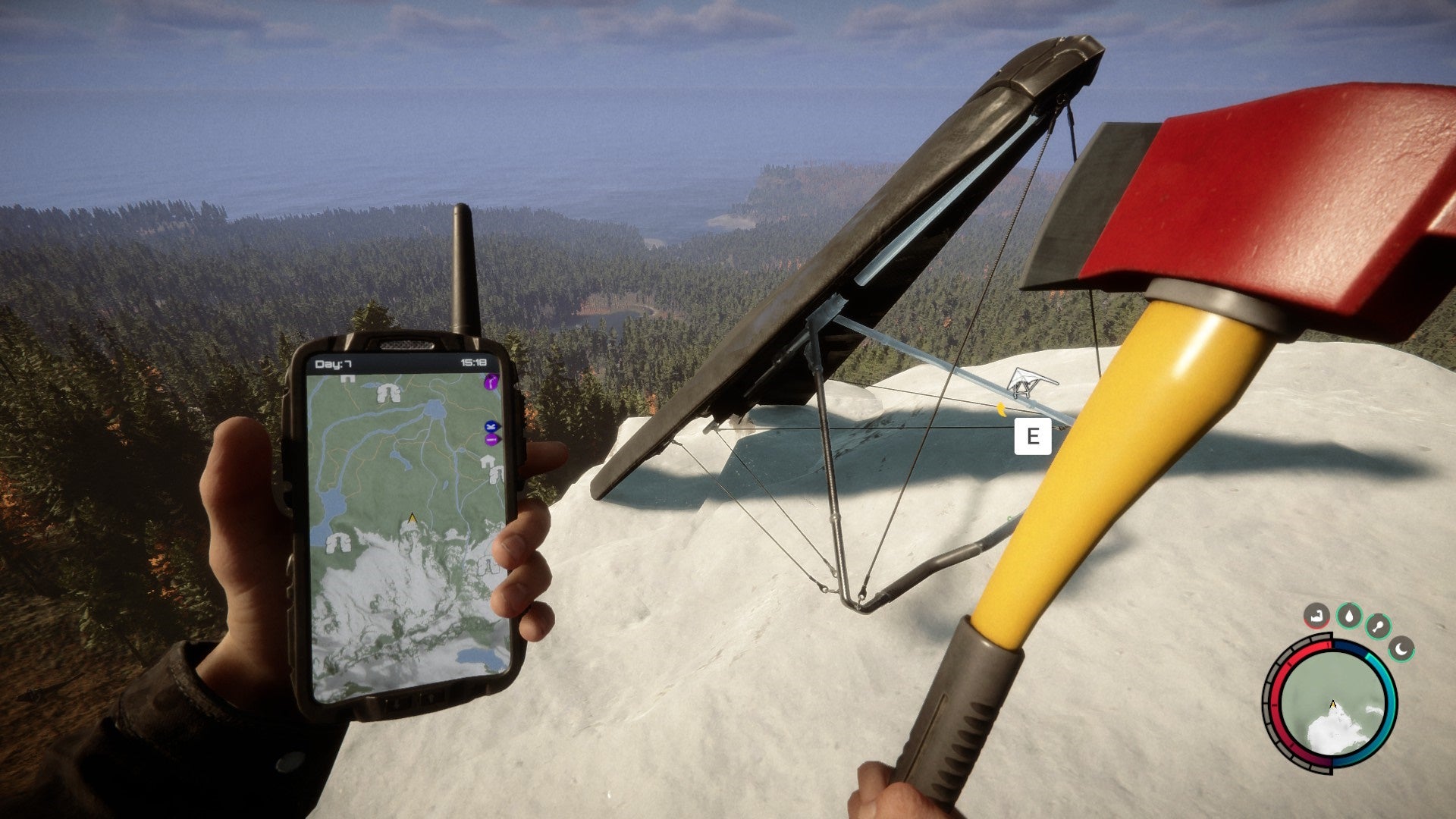 Sons of the Forest Hang Glider locations, how to use Hang Glider